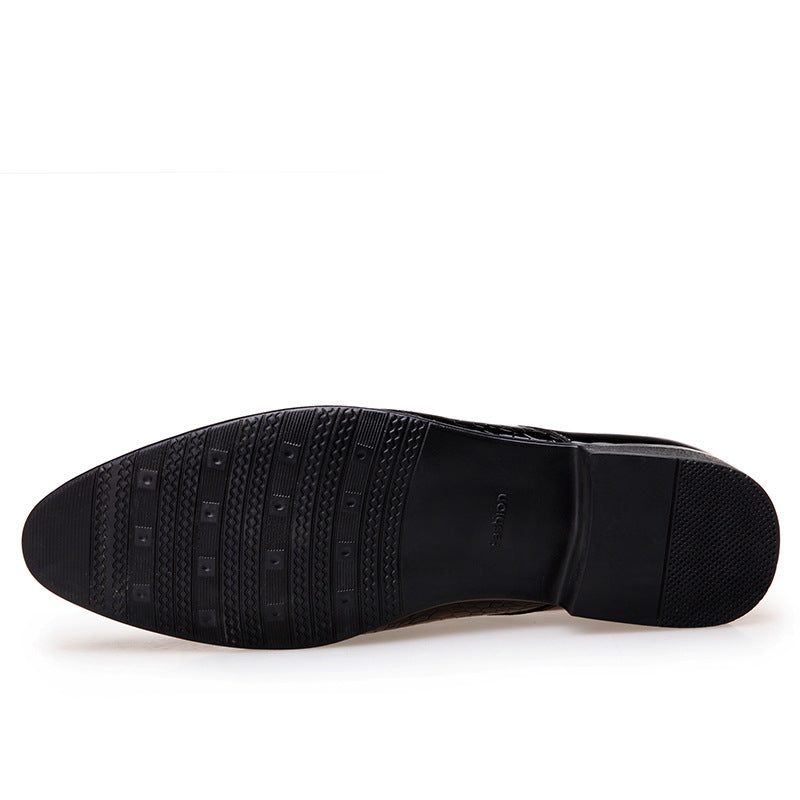 Shiny Lace-Up Single Shoes Fashion Dress Shoes Vantier & Co Atelier