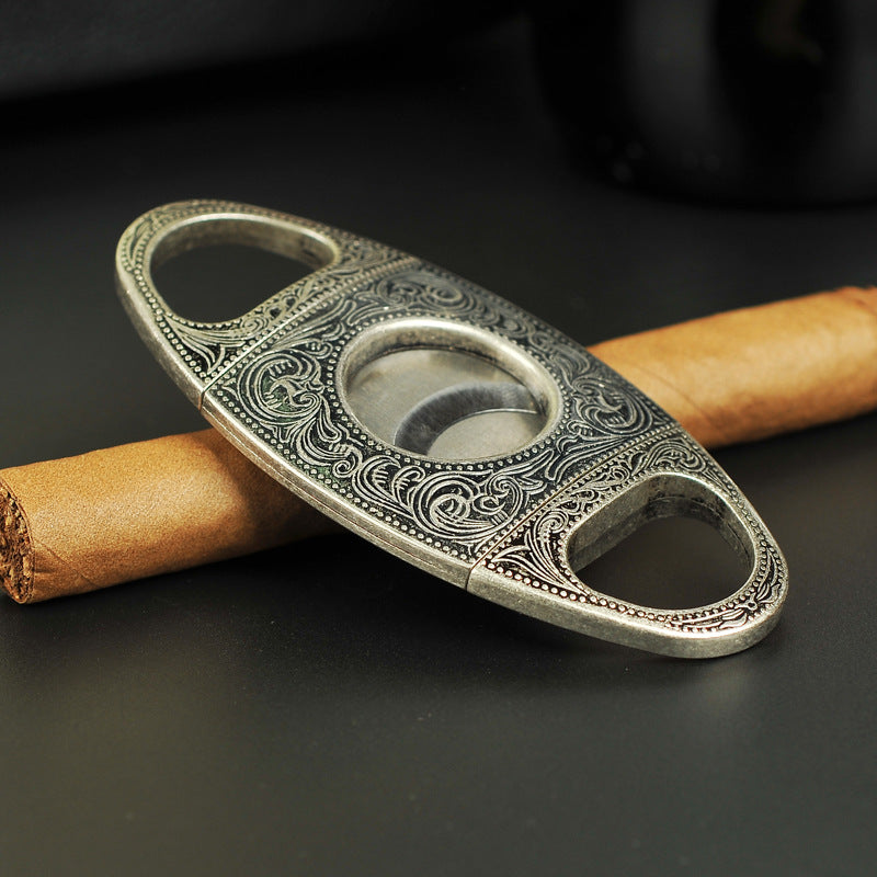 Cigar Cutter Stainless Steel Double-edged Set Vantier & Co Atelier