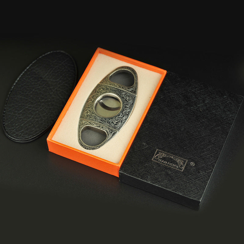 Cigar Cutter Stainless Steel Double-edged Set Vantier & Co Atelier