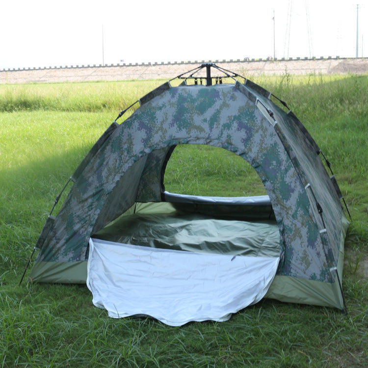Outdoor Travel Tent 3-4 People Camouflage Mountaineering