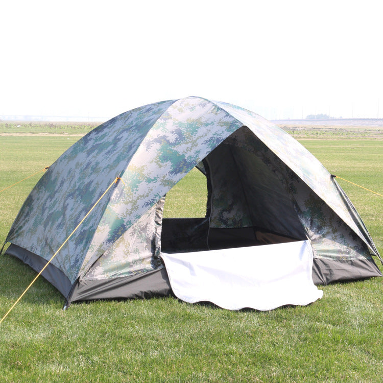Outdoor Travel Tent 3-4 People Camouflage Mountaineering