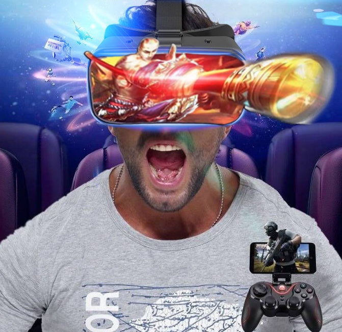 New VRG Pro 3D VR Glasses Virtual Reality Full Screen Visual Wide-Angle VR Glasses For 5 To 7 Inch Smartphone Eyeglasses Devices Vantier & Co Atelier