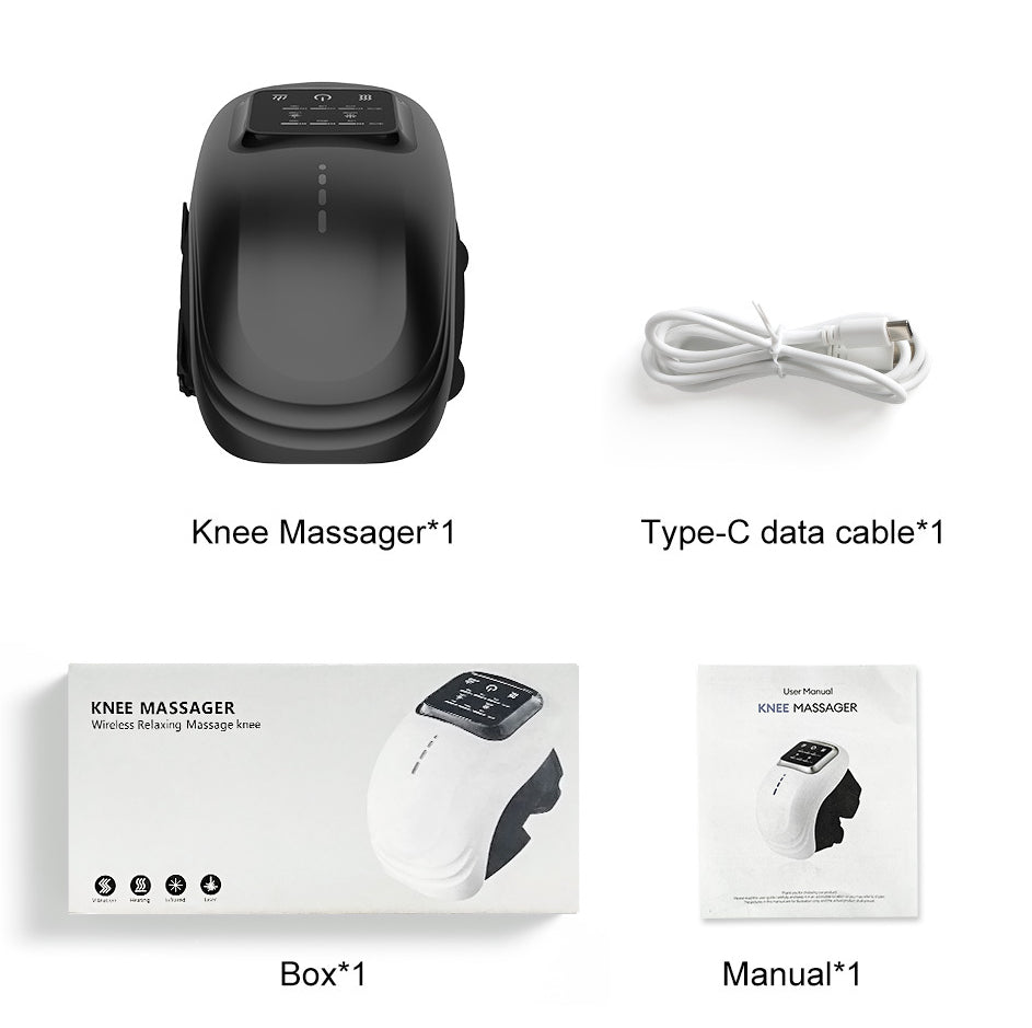Intelligent Home Use Electric Intelligent Kneading Heating Knee Massager Rechargeable Pain Relief Infrared Laser Vibration Knee Massager Strattosolve Incorprate