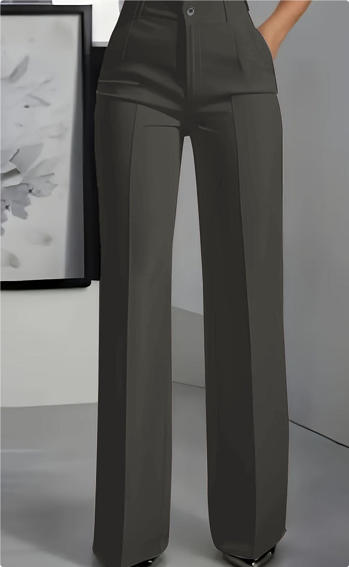 Women's White Minimalist Pants Made Of Polyester Strattosolve Incorprate