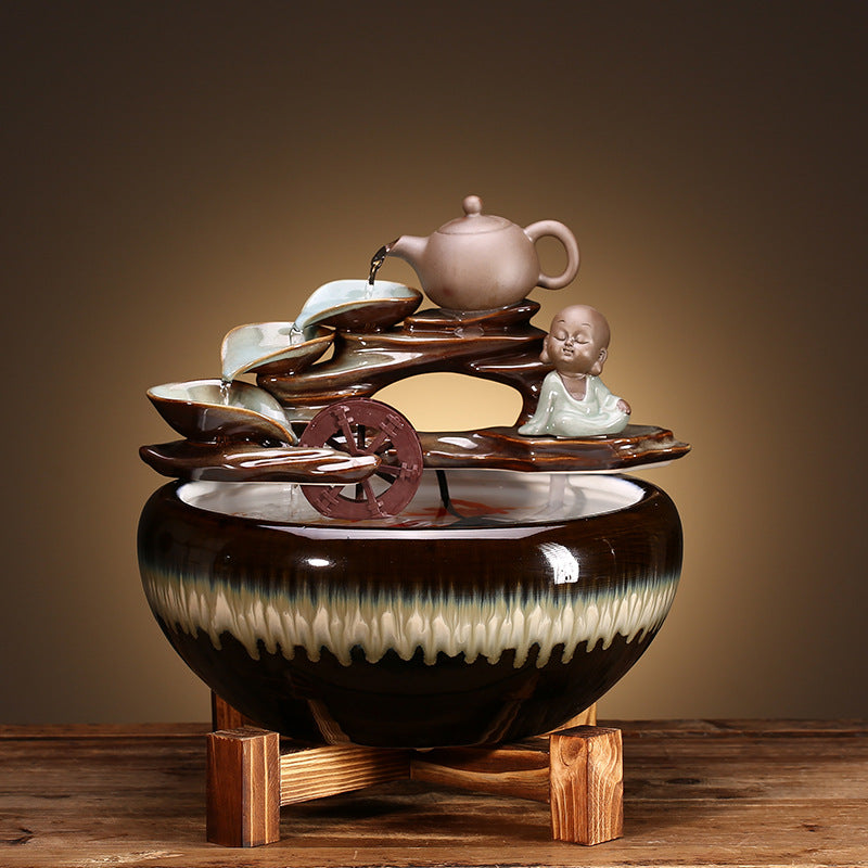 Ceramic Fountains Attract Wealth Decoration Household Humidifier Vantier & Co Atelier