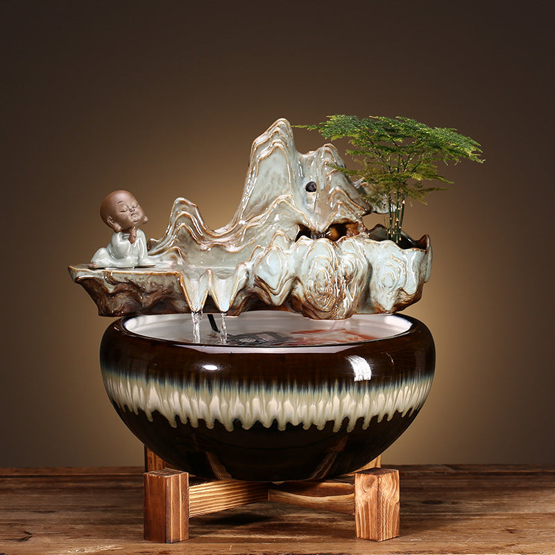 Ceramic Fountains Attract Wealth Decoration Household Humidifier Vantier & Co Atelier