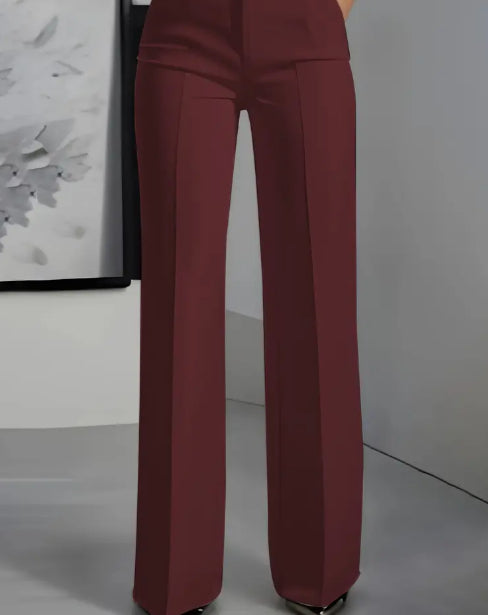 Women's White Minimalist Pants Made Of Polyester Strattosolve Incorprate