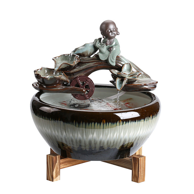 Ceramic Fountains Attract Wealth Decoration Household Humidifier Vantier & Co Atelier