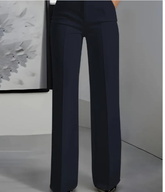 Women's White Minimalist Pants Made Of Polyester Strattosolve Incorprate