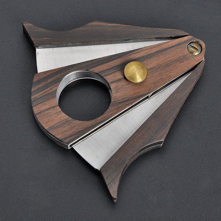 Sandalwood Cigar Cutter Double-edged Personality Style Vantier & Co Atelier