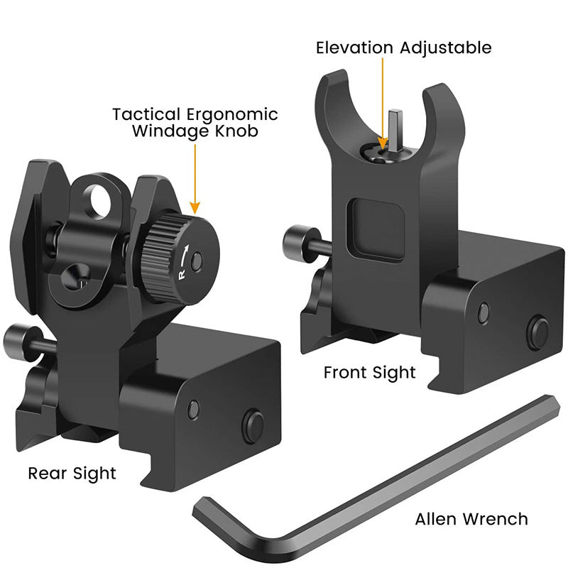 High Quality Front And Rear Tactical Folding Sights Vantier & Co Atelier