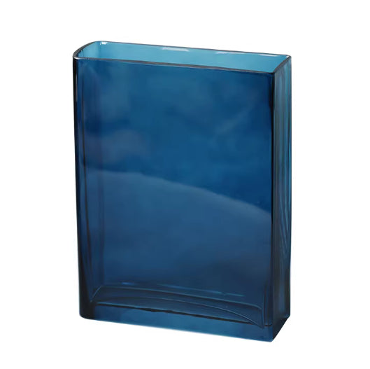 Rectangular Glass Vase For Books Tulips And Hydroponic Arrangementsdecorative Centerpiece Vantier & Co Atelier