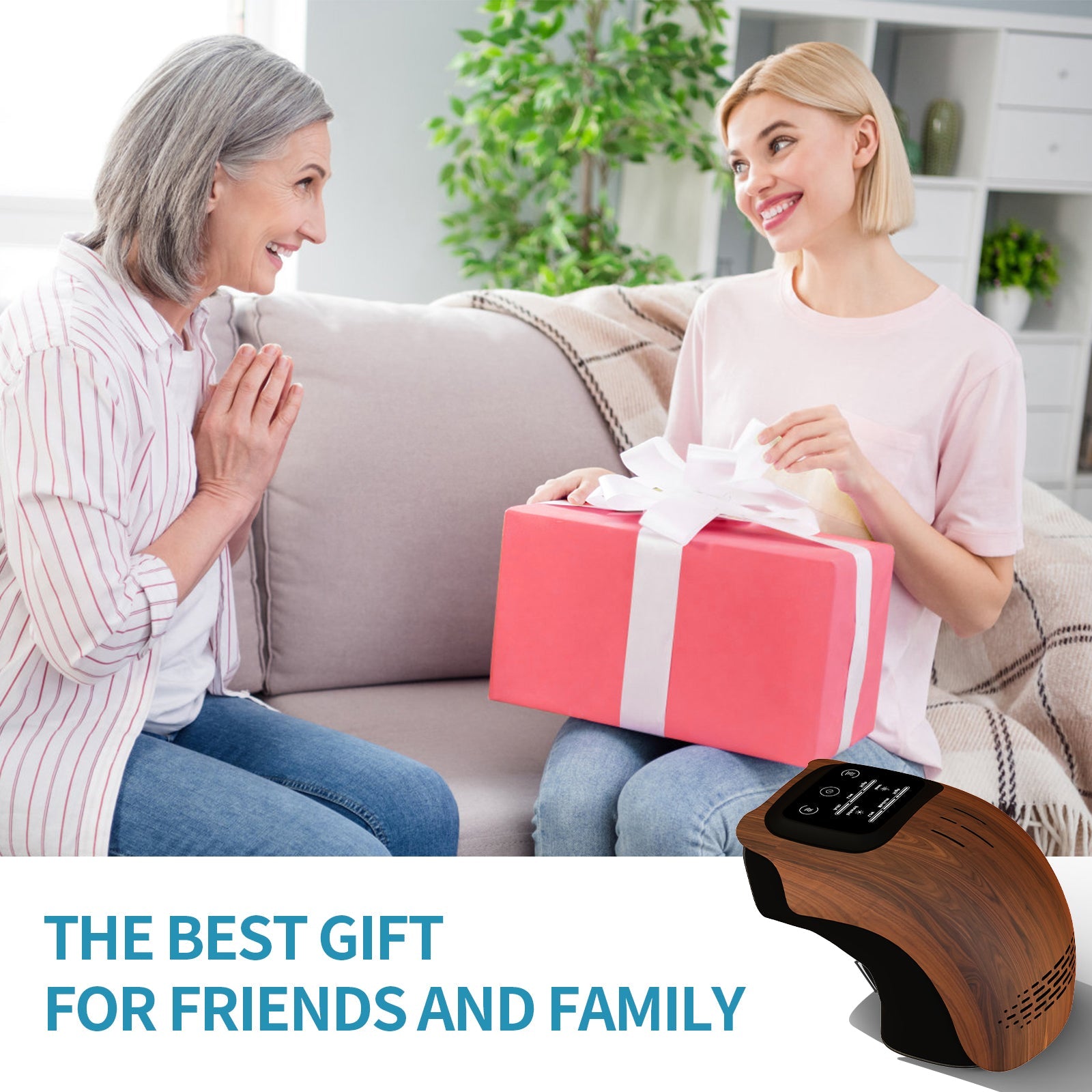 Intelligent Home Use Electric Intelligent Kneading Heating Knee Massager Rechargeable Pain Relief Infrared Laser Vibration Knee Massager Strattosolve Incorprate